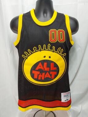 Headgear Classics XS Black All That Kel Mitchell 00 Basketball Jersey #M169